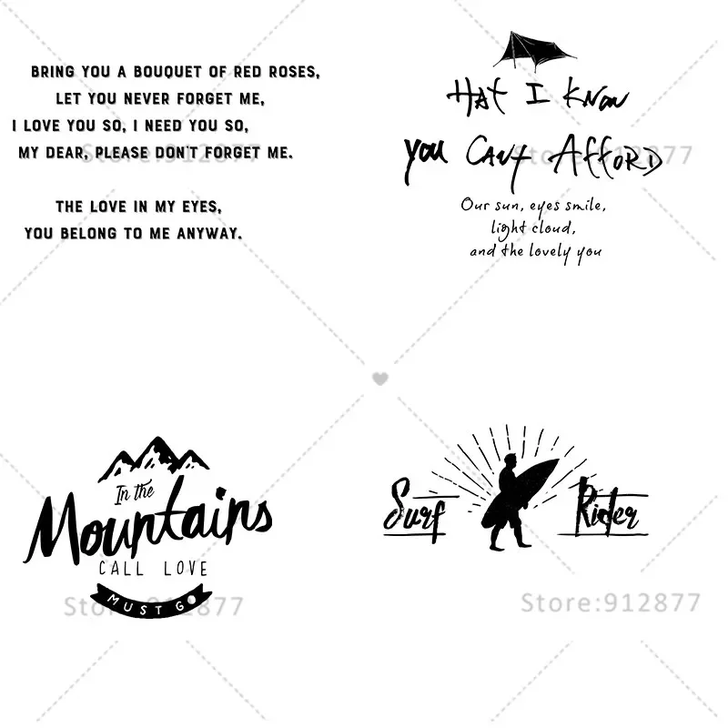 Ready to Press on Garment Camping Mountains Hiking Sports Grunge Words Inspiration Home Love full color iron on patches