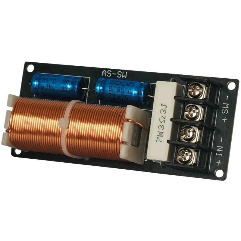 High-power subwoofer crossover for deep bass, ideal for audiophile speakers, car audio systems, and subwoofers