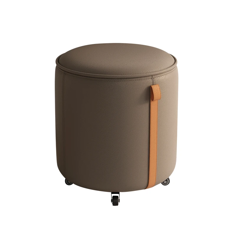 

Dressing low pulley modern simple Internet celebrity home shoe round living room coffee table stool