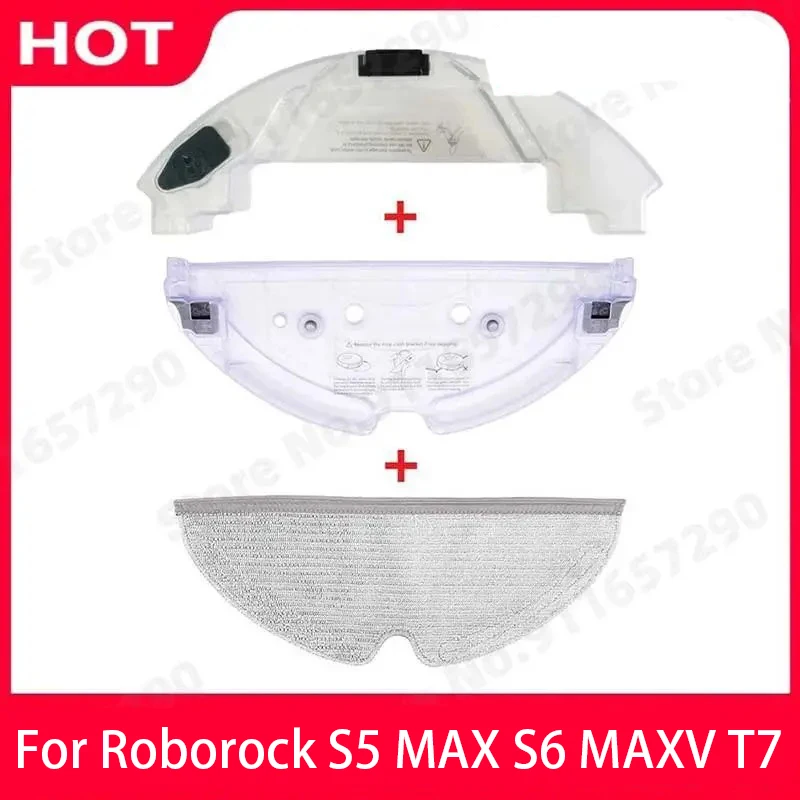 Neue Roborock S5 MAX S50 MAX S55 MAX S6 MAXV T7 Pro Ersatzteile: Wischmopp-Ablage und Wassertank für Staubsauger