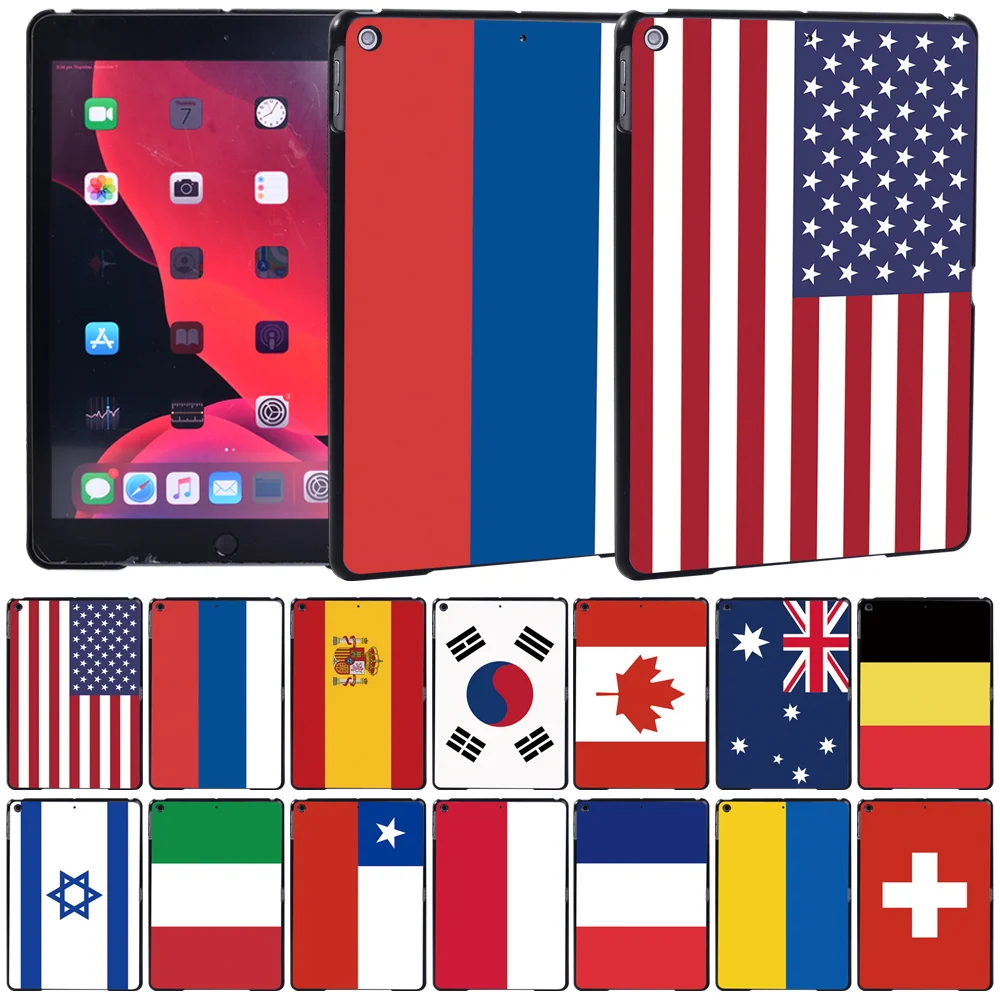 

Cover for IPad 9th 7th 8th Gen 10.2"/Mini 1/2/3/4/5/iPad 2/3/4/5th 6th/Air 5th 4th 3th/Air 1 2 9.7" Flag Print Slim Tablet Case