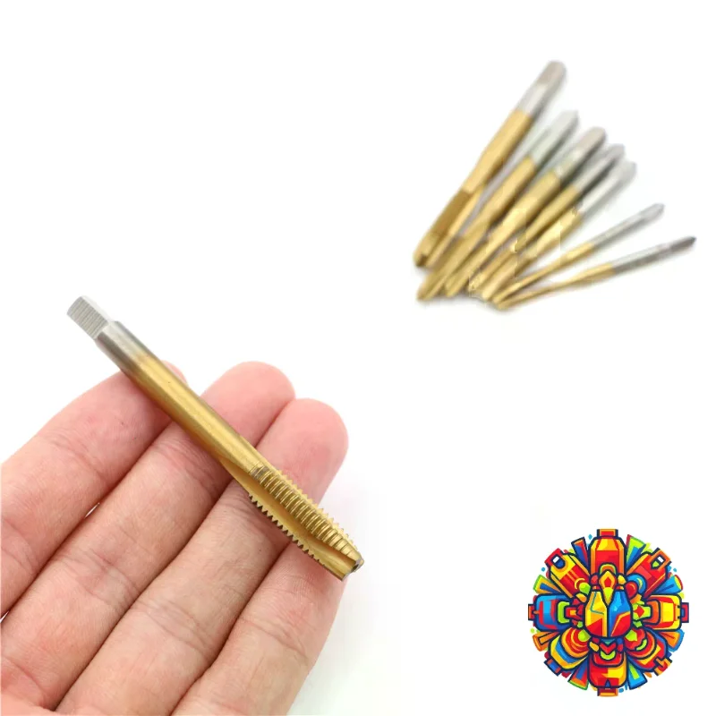 M2/M2.5/M3/M3.5/M4/M5/M6/M8 HSS Metric Straight Flute Thread Screw Tap Plug Tap