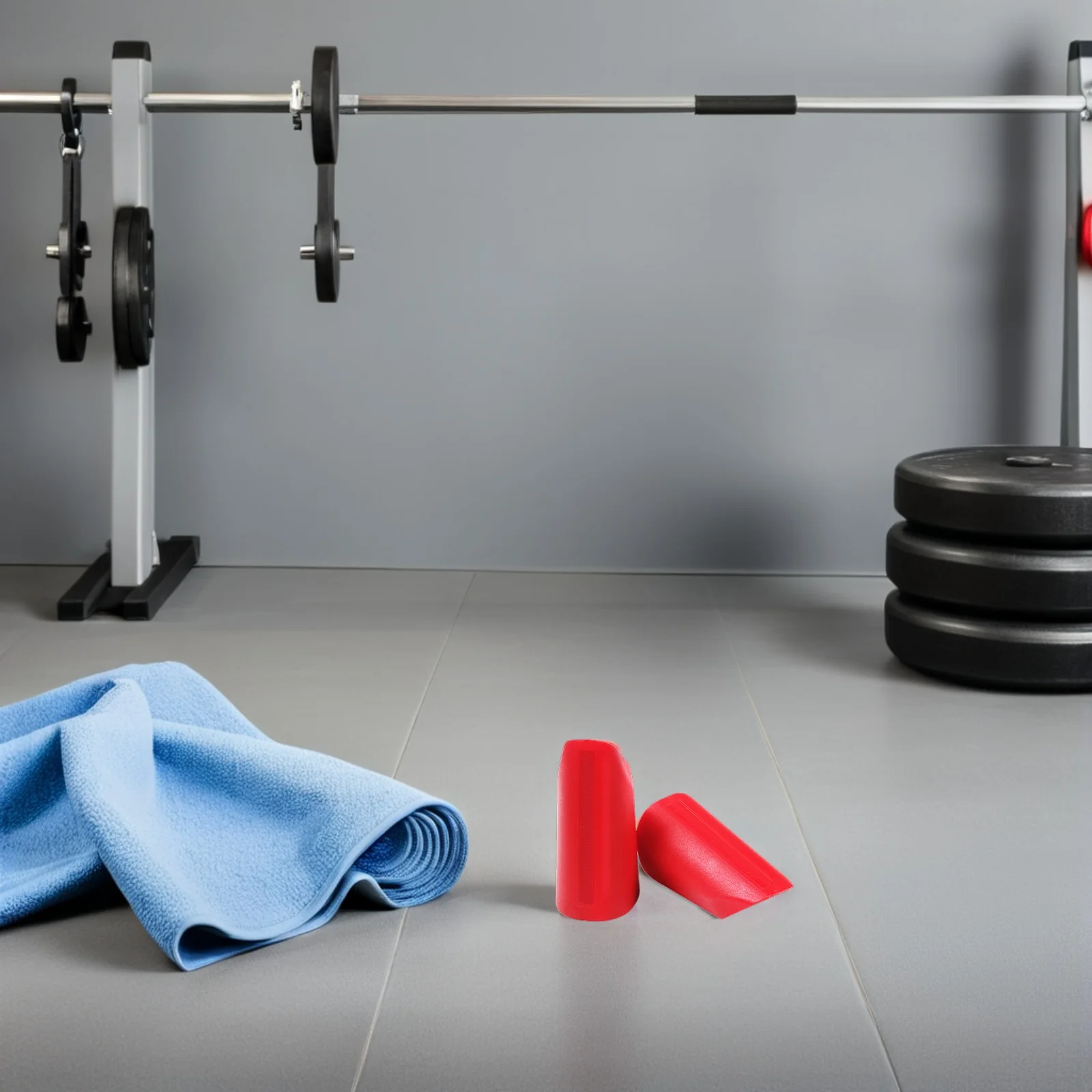 

1Pair Barbell Grip Covers Non-Skid Tear-Resistant Dumbbell Handle Sleeves Portable Wear-Resistant Fitness Supplies for Muscle