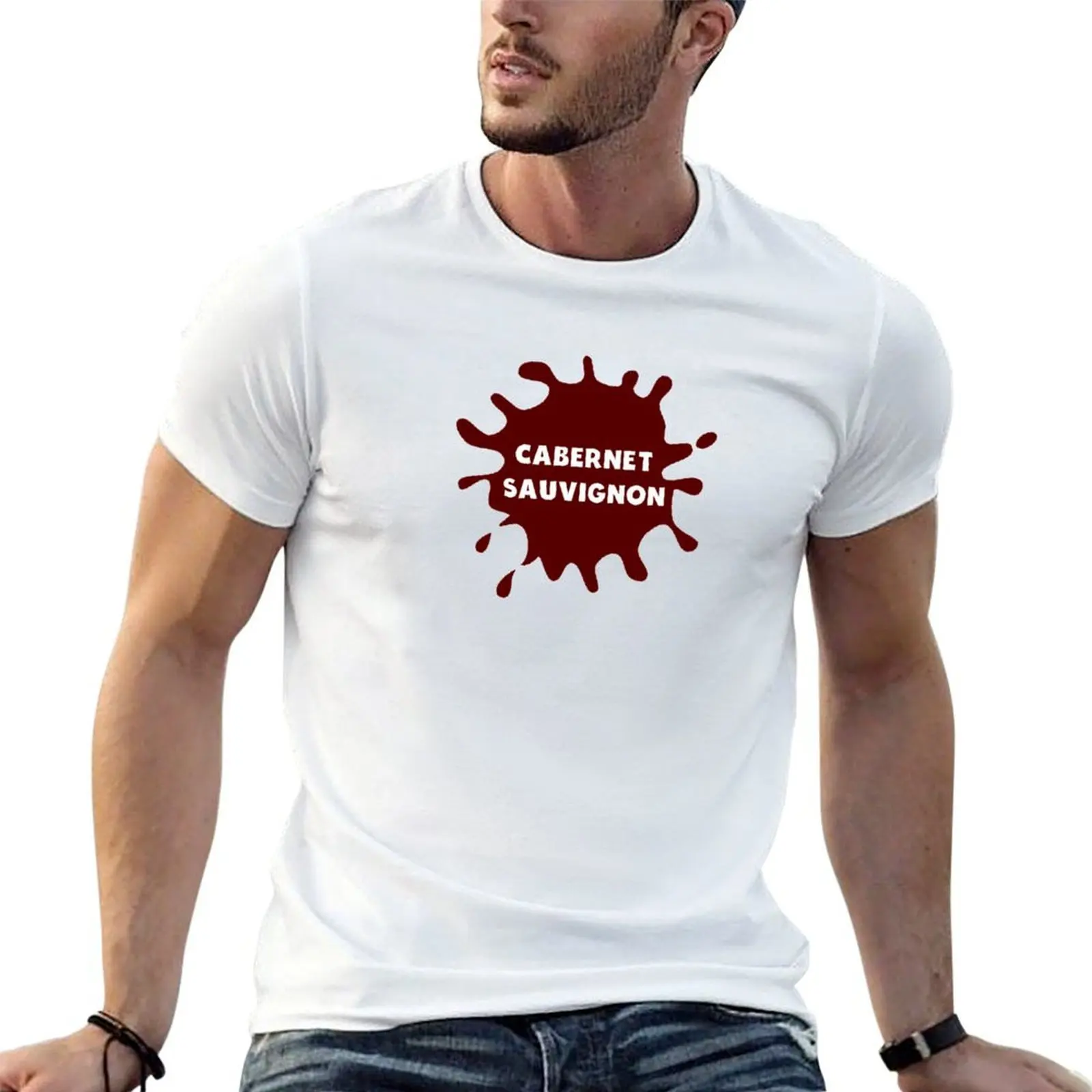 Cabernet Sauvignon Drop-Camiseta bonita y divertida para amantes del vino tinto, camiseta para hombre, camisetas gráficas para hombre