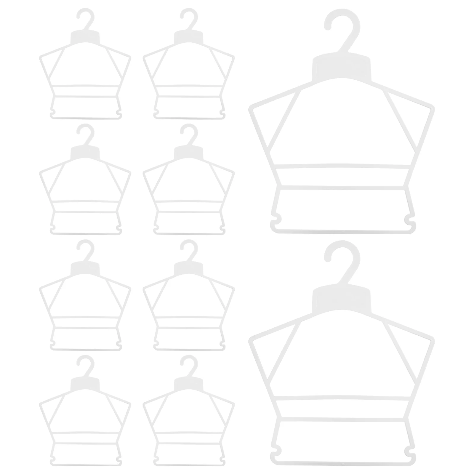 

10pcs Plastic Baby Hangers White Kids Clothes ganizers Toddler Hanger for Closet Storage Display Garment Rack