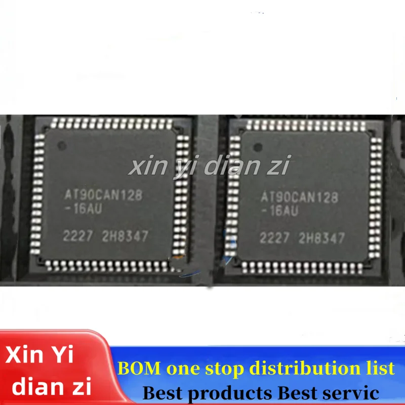 

1pcs/lot AT90CAN128-16AU AT90CAN128 QFP-64 AVR microcontroller ic chips in stock