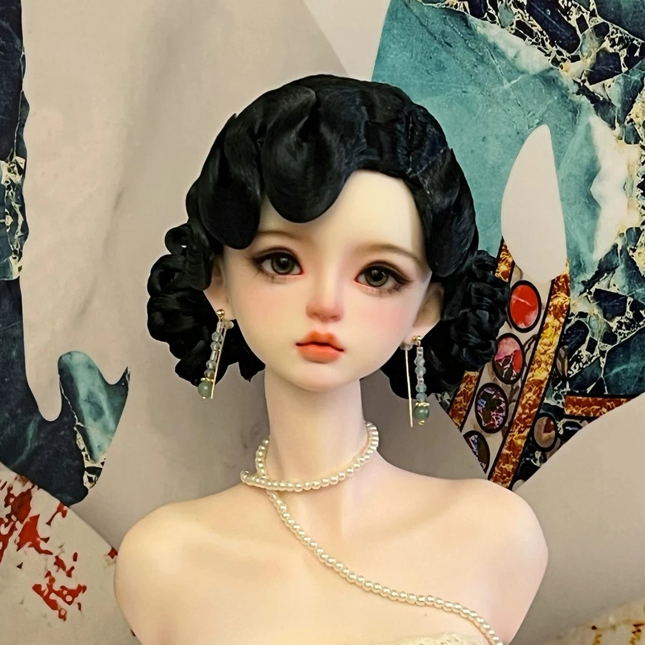 1/3 Scale Ancient Costume BJD Doll Wigs Chinese Hanfu Vintage Hair Fairy Wig For SD13 Big Girl SSDF Accessories A2067