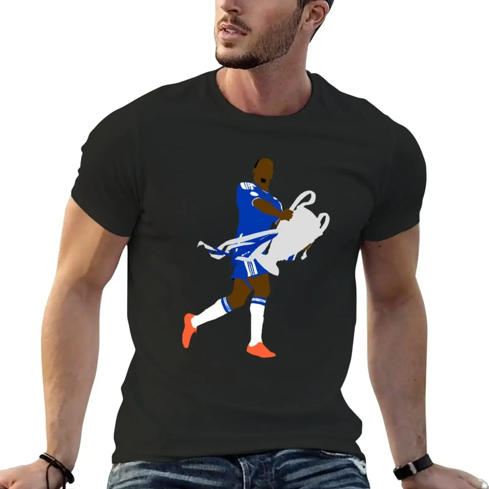 Didier drogba T-Shirt anime clothes oversized graphic tee vintage graphic tee oversized Men's t-shirts