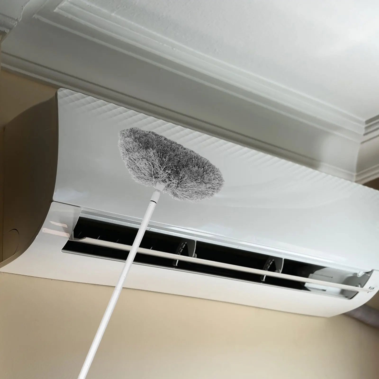 

Multifunctional Dust Removal Brush 140cm Aluminum Extension Pole Ceiling Fan Duster Window Blind Cleaner Cobweb Remover Desk
