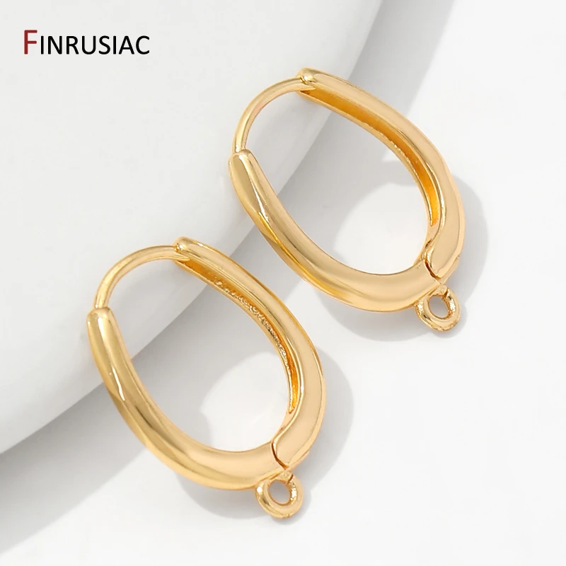 14K vergoldete Ohrringhaken, runde Creolen für Schmuckherstellung, Befestigungselemente für Ohrringe, DIY-Ohrring-Zubehör – Detail 20