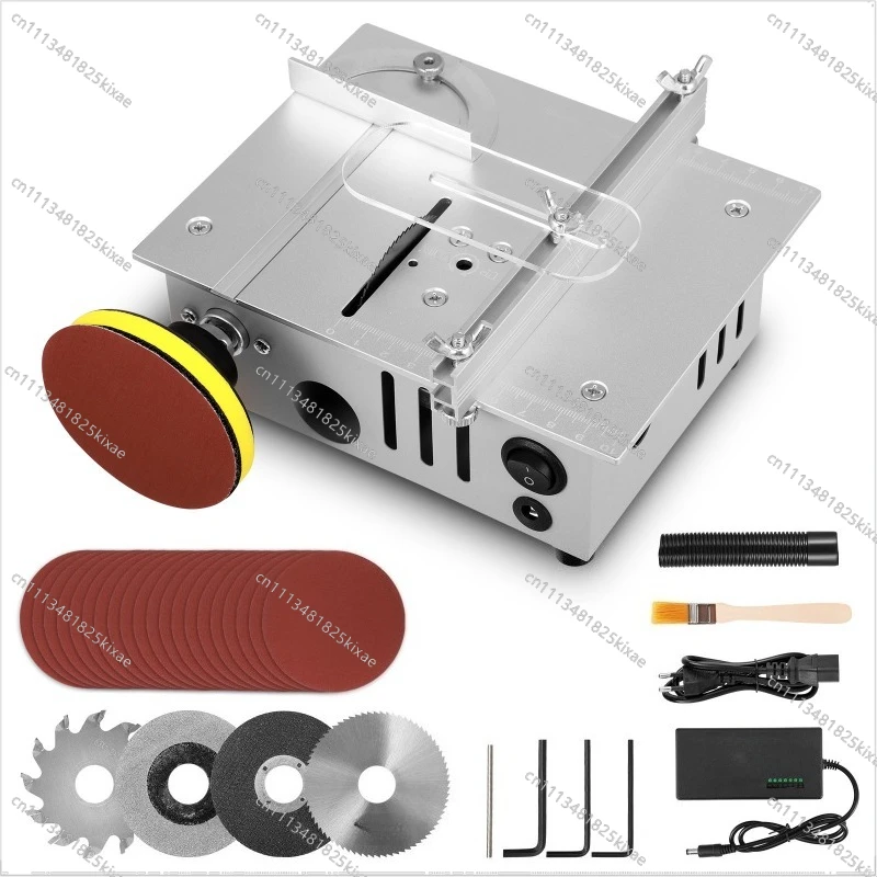 For Double Motor Miniature Table Saw 2 Inch Aluminum Alloy Mini Chainsaw Small Table Cutter Small Table Saw Fan