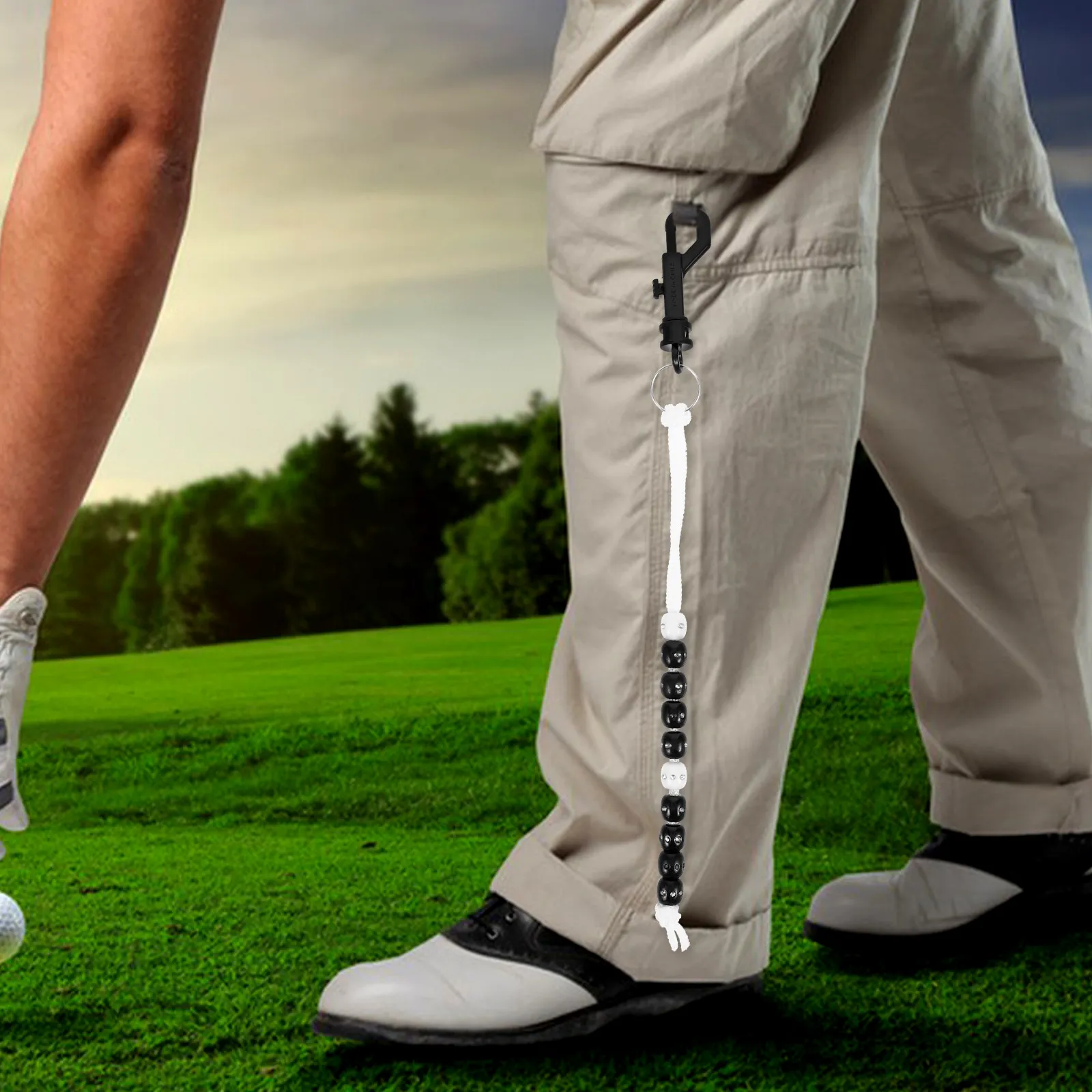 

Счетчик очков для гольфа: портативный пластиковый счетчик-кликер с веревкой, высококачественное исполнение, инструмент для подсчета очков в гольфе