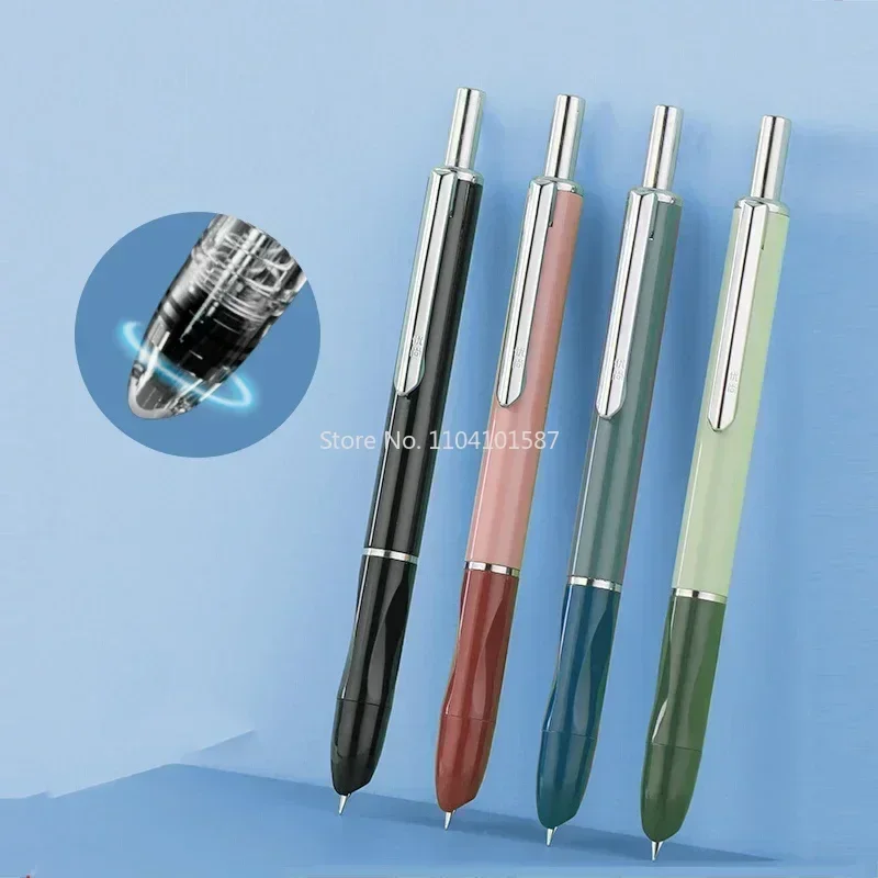 New OASO A016 Sealed Press Fountain Pen Automatic Press Student Writing Pen Calligraphy 0.5mm Office Replaceable Cartridge Ink G
