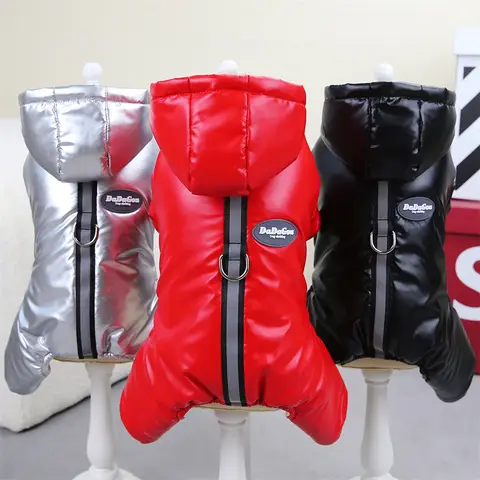 Russia Caldo Inverno Cappotto per cani da compagnia Vestiti per cani di piccola taglia Animali domestici Addensare Impermeabile Abbigliamento per cani da neve Tuta Chihuahua Costume Carlino