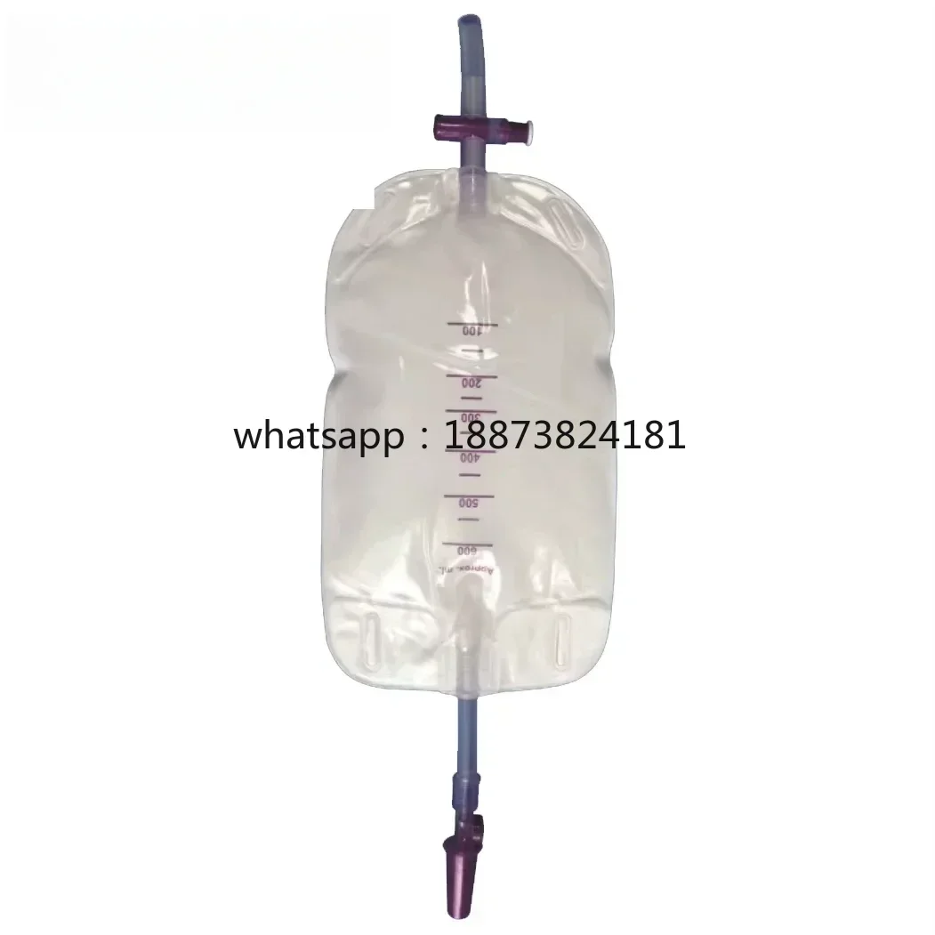 600ml Medical Leg Bag Pull-push/cross Value with Non-woven Surface Urinary Drainage Leg Bag fast shipping