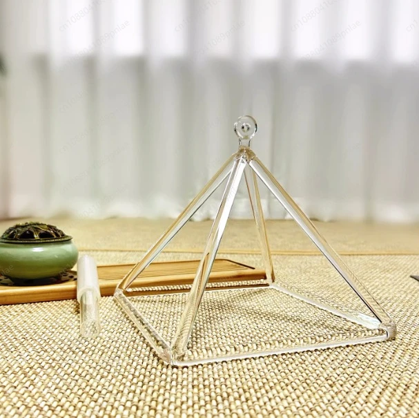 3-10inch Crystal Pyramid Natural Crystal Geometric Tripod Yoga