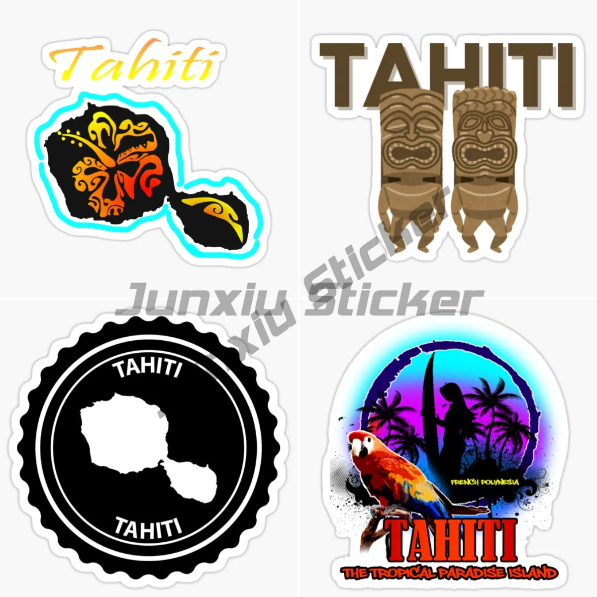 

TAHITI Self-adhesive Landscape Car Sticker Vinyl Sticker Car Truck Vehicle Bumper Decal Waterproof Decorative Decal