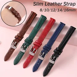 Soft Leather Watch Bands Slim Leather Watch Strap Men Women Universal Bracelets High Quality Sport Wrist Band 8mm 10mm 12mm 14mm