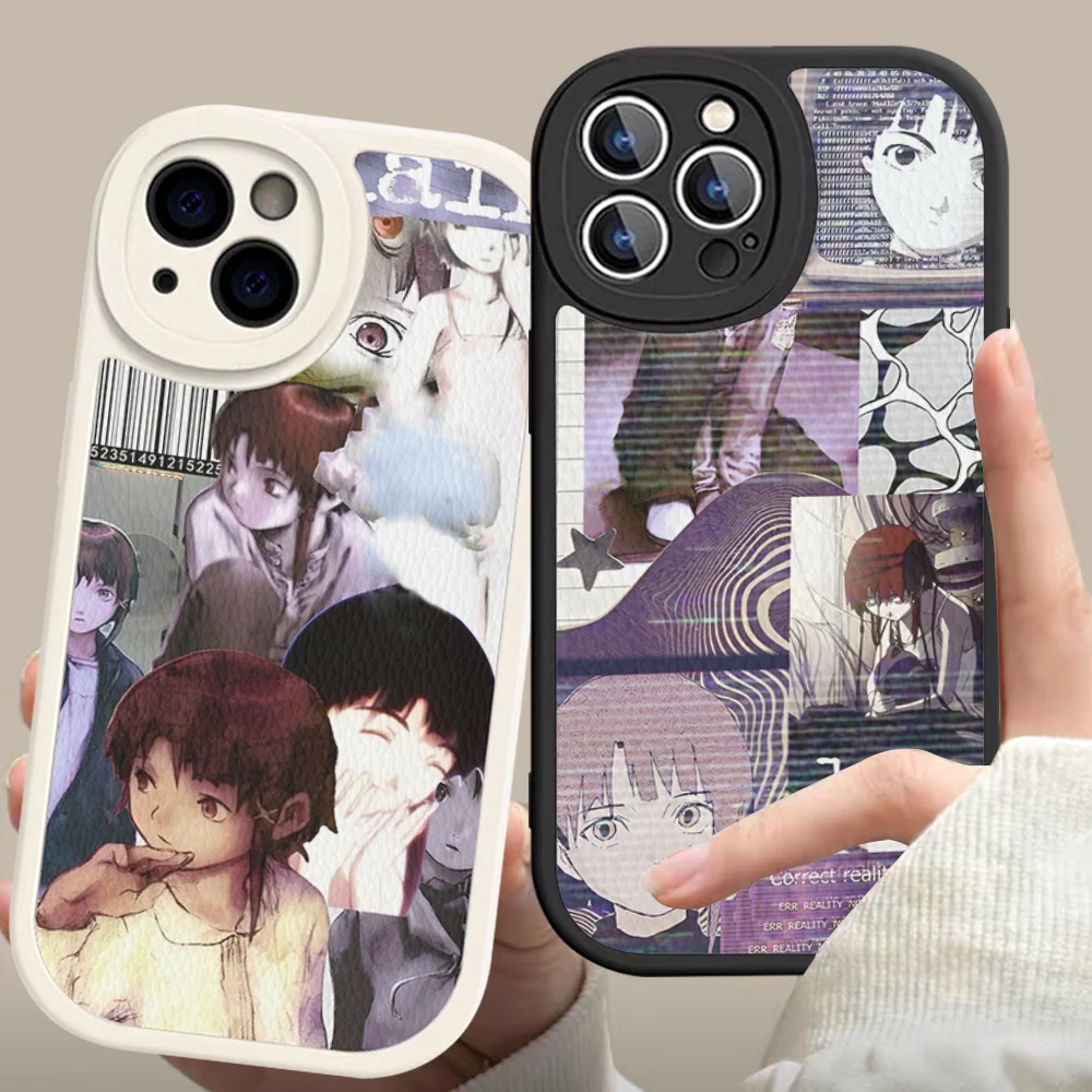 

Serial Experiments Lain Anime Phone Case Hard Leather For iPhone 14 13 12 Mini 11 14 Pro Max Xs X Xr 7 8 Plus Fundas