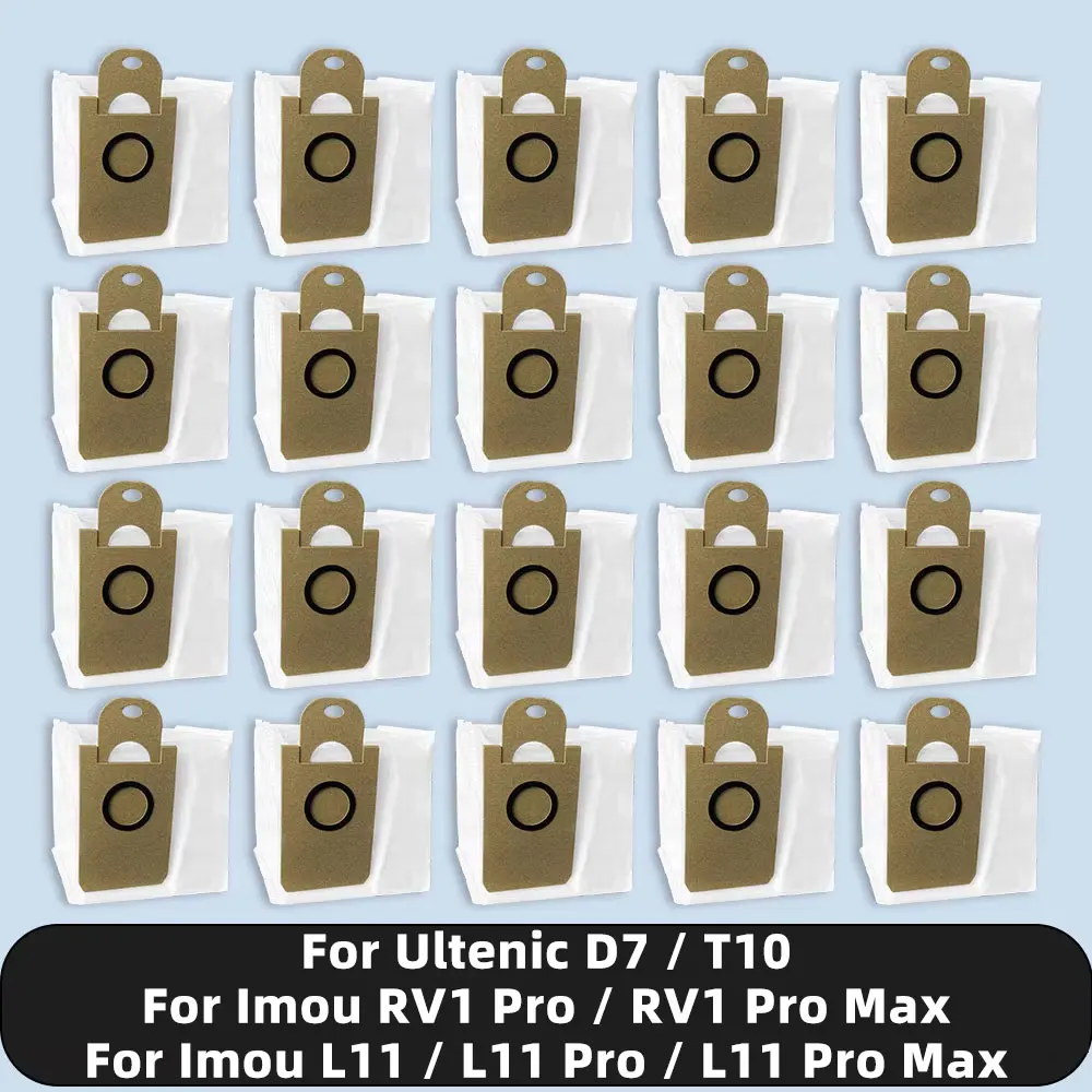 Sac à poussière compatible pour Imou L11 / L11 Pro / L11 Pro Max / RV1 Pro / RV1 Pro Max, Ultenic D7 / T10