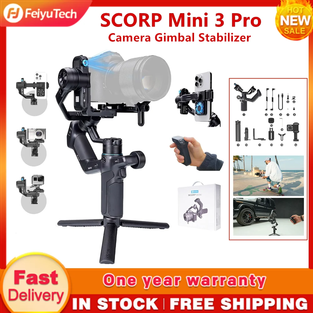 FeiyuTech SCORP Mini 3 PRO Smartphone Gimbal product image from NOVA18