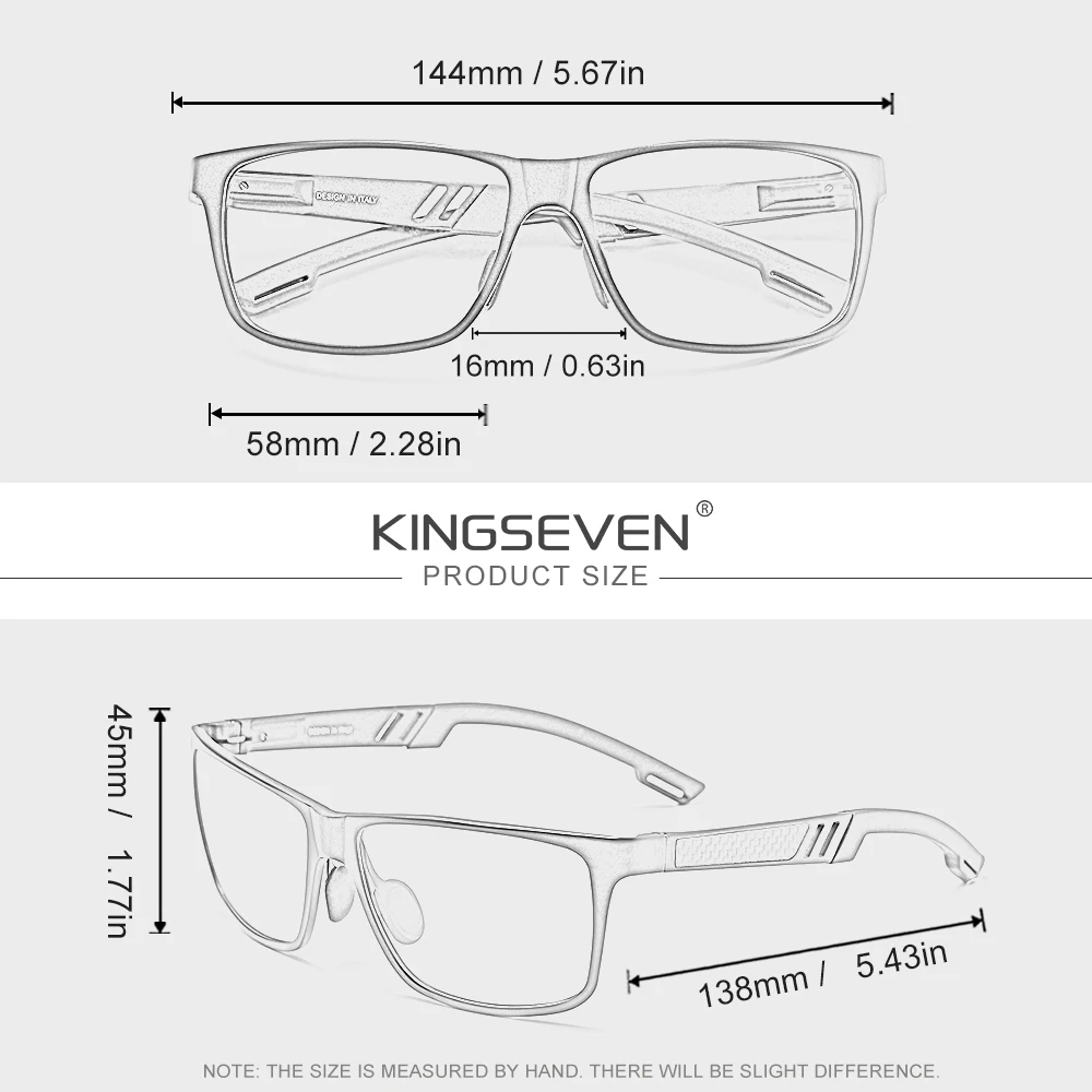 KINGSEVEN Causal High Quality Prescription Glasses Anti Blue Light Optical Lens Myopia Hyperopia Men Women Reading Glasses