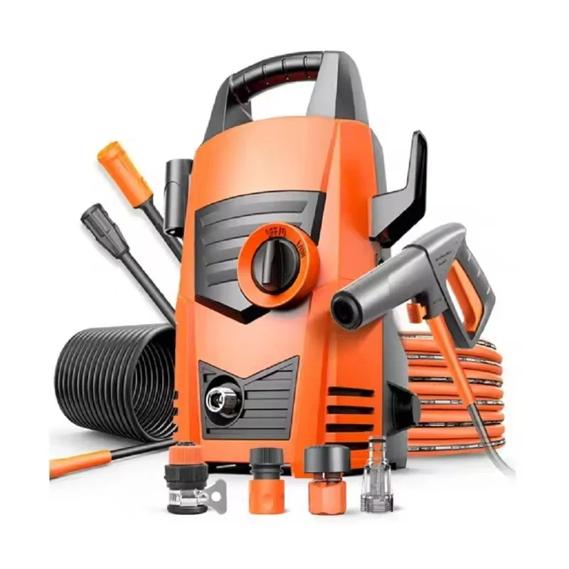 

л # Портативная электрическая автомойка высокого давления, 1200 Вт, бытовая самовсасывающая машина двойного назначения