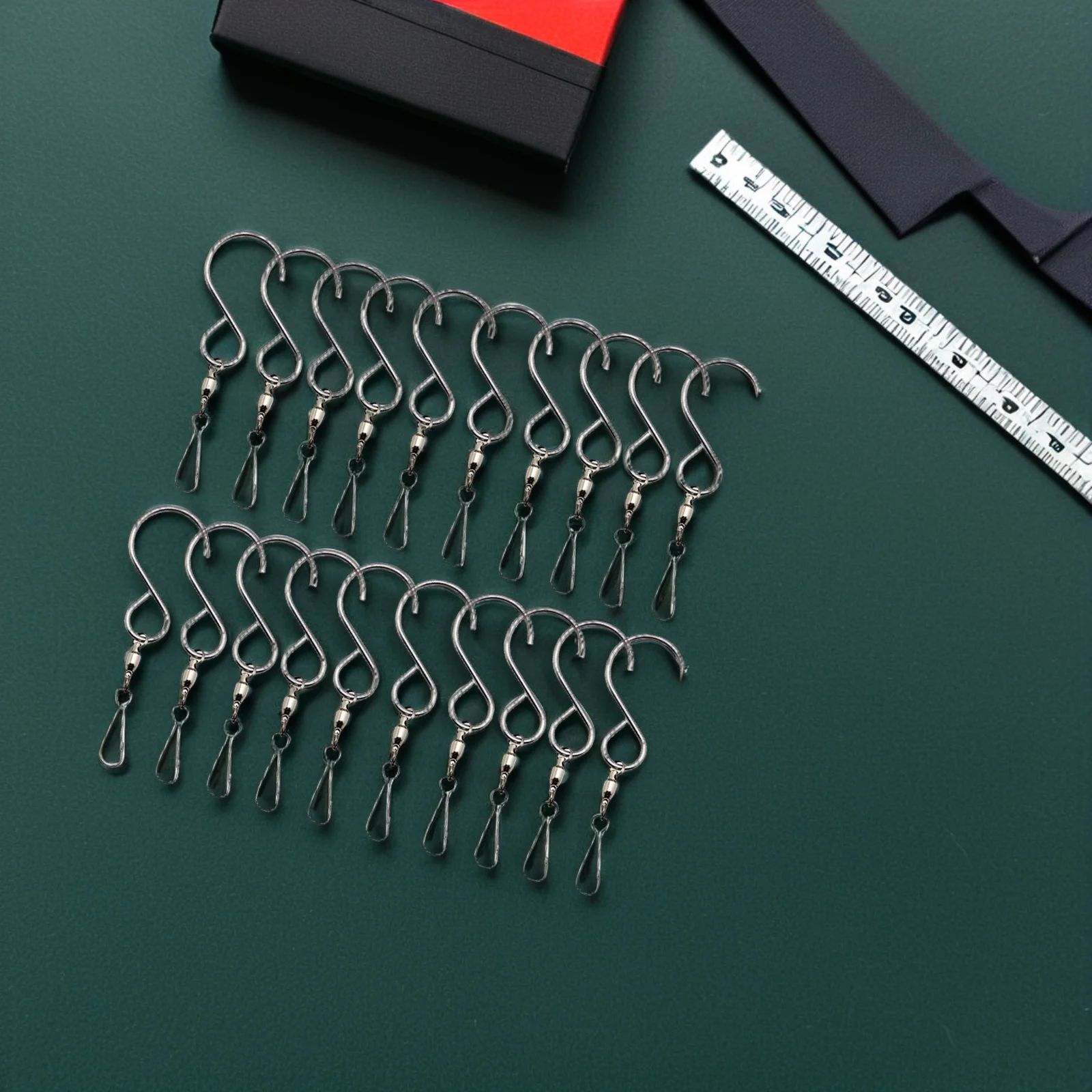 

20pcs Rotating Wind Chime Hooks Swivel Clips Decorative Ceiling Hangers Heavy Duty Stainless Steel Gifts