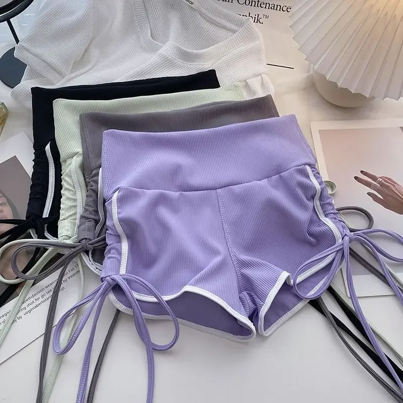 Pantaloni corti femminili a vita alta Fitness Palestra Sport Corsa Pantaloncini da donna neri Sport Trend 2025 Abiti elasticizzati firmati Novità