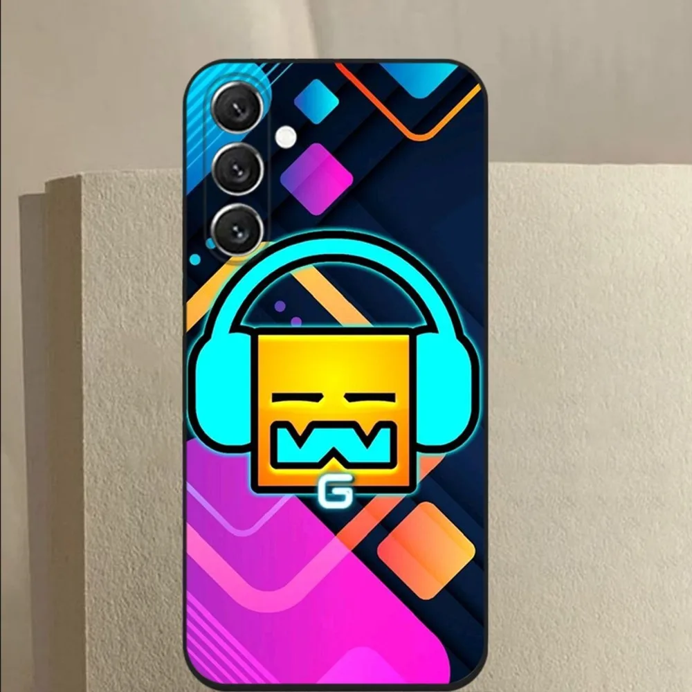 Game G-Geometry-Dash-S   Phone Case For Samsung Galaxy A13,A21s,A22,A31,A32,A52,A53,A71,A80,A91 Soft Black Cover