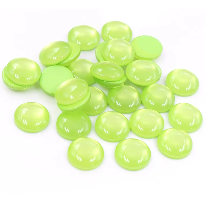 New Fashion Hot Sale 40pcs 8 10 12mm Mix Colors Flat back Resin Cabochons Cameo
