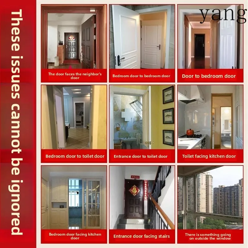 CX door sticker invisible metal sticker to solve the door to neighbor five emperors money door to hoist pendant