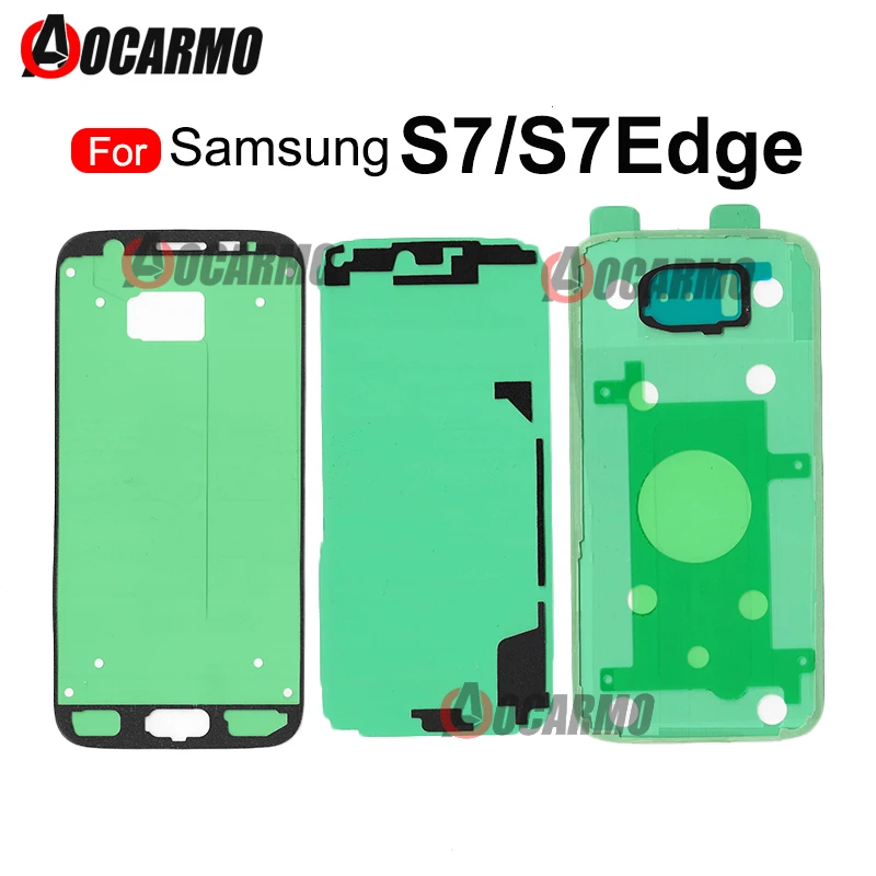 Do Samsung Galaxy S7 Edge S7edge Przednia ramka Ekran LCD Wodoodporna naklejka Tylna pokrywa Klej do baterii Wymiana kleju