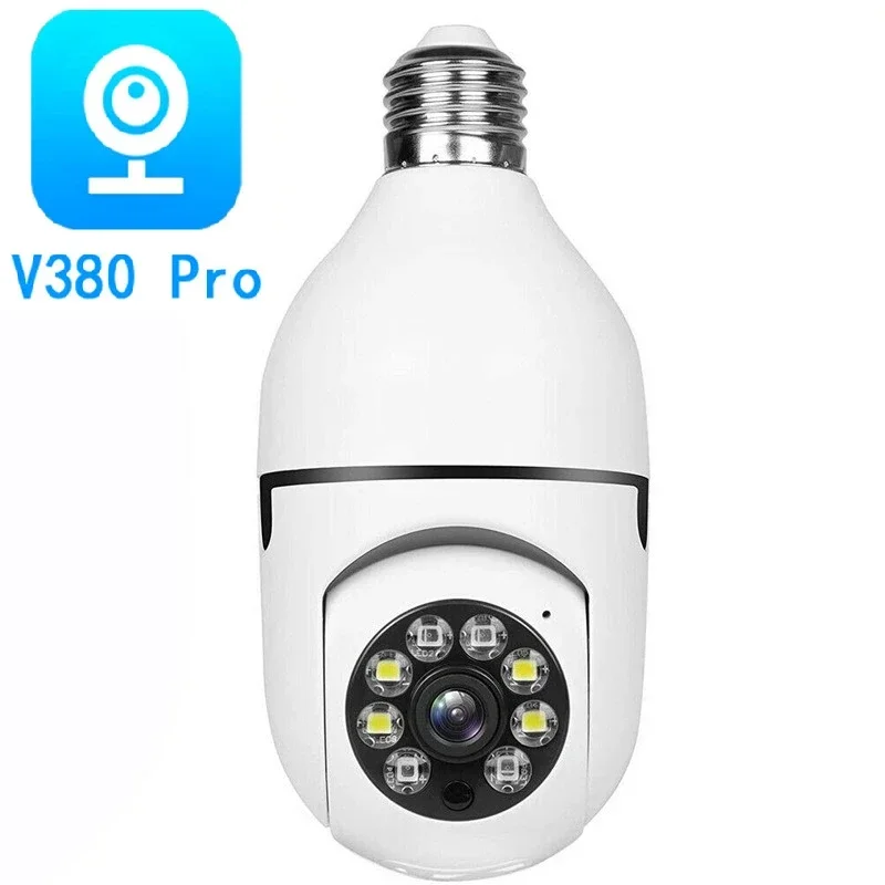 

V380Pro Wifi Camera 2MP Wifi Bulb E27 Surveillance Camera Color Night Vision Human Tracking Smart Home Security Protection