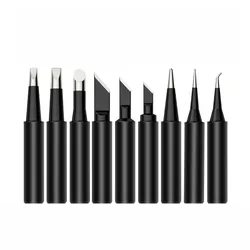 936 937 8586 knife type round pointed tip iron tip internal heat resistant black diamond welding tip 5pcs