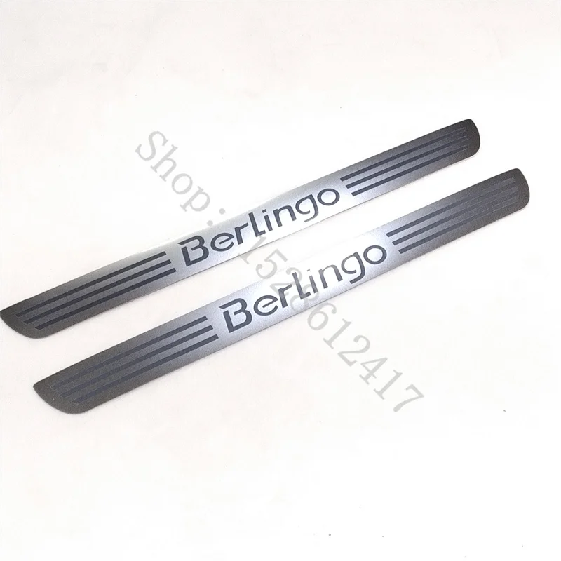

For Citroen Berlingo B9 MK2 II 2008 2009~2023 Stainless Scuff Plate Door Sill Guards Thresholds Cover Trims Car Accessories