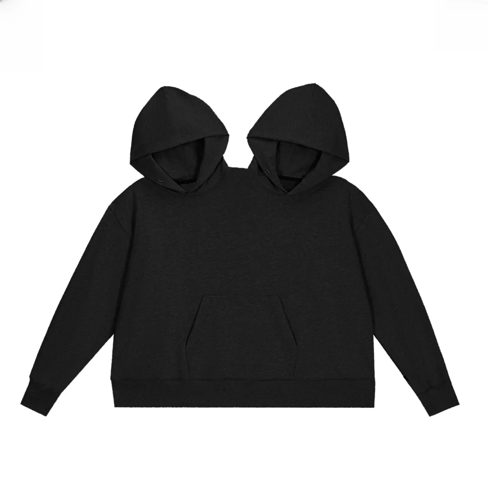 Sweat-shirt à capuche pour Double personne, coupe ample, couleur unie, vêtements intimes pour deux personnes, Couple créatif