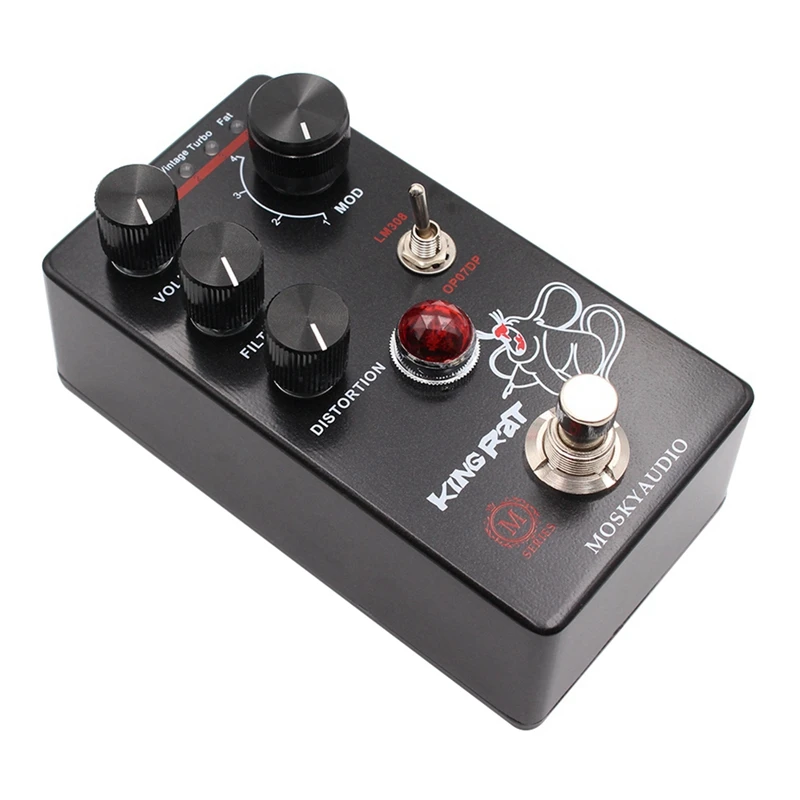 

MOSKYAUDIO KING RAT Guitar Effects Pedal Distortion True Bypass Circuit Guitar Processor Parts