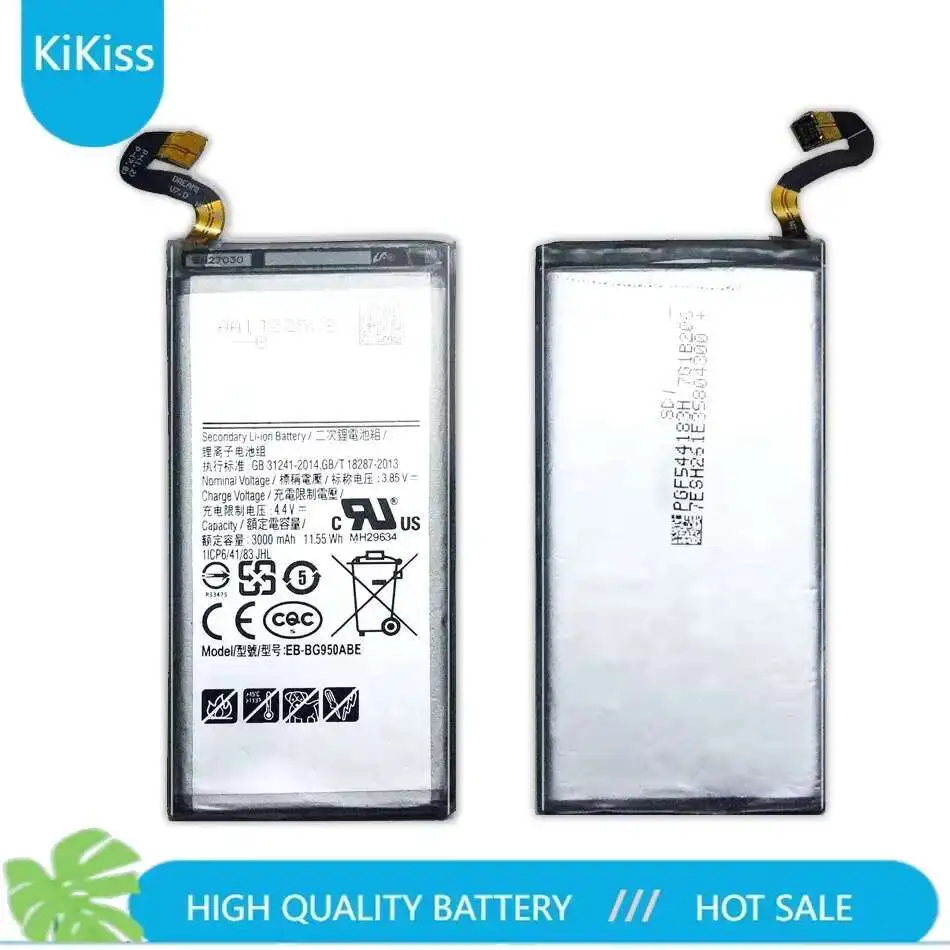 

New EB-BG950ABE Battery Replacement for Samsung Galaxy S8 S 8 SM-G9508 G9508 G9500 G950U G950F 3000mAh Batteria + Tools