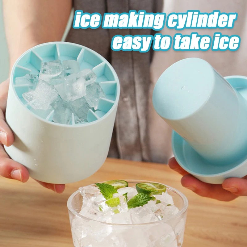 Ice Bucket Cup Mold Ice Cubes Tray Food Grade Quickly Freeze Silicone Creative Design Frozen Drink Maker for Whiskey Beer