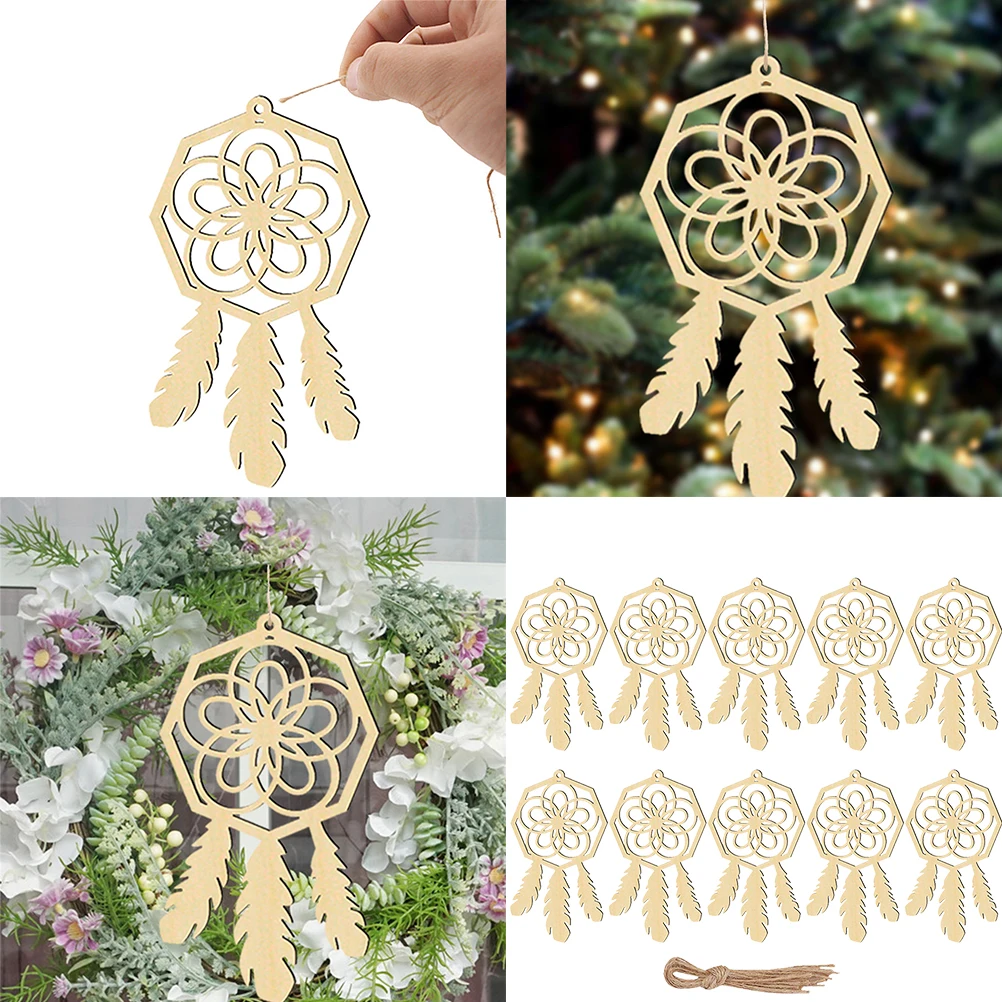 

20 Pcs Decoration Dream Catchers Wooden Wall Hanging Kit for Adults Dreamcatcher Party Favor Kids Dreamcatchers Child Rustic