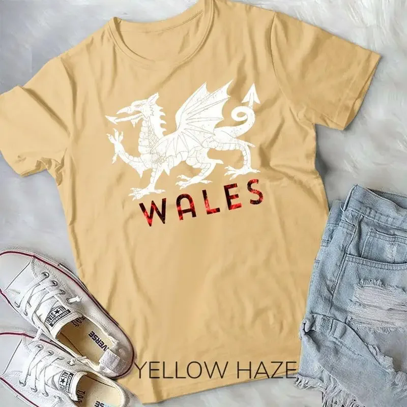 Distressed Rugby Welsh Tshirt Cymru Flag of Wales T Shirt Unisex T shirt