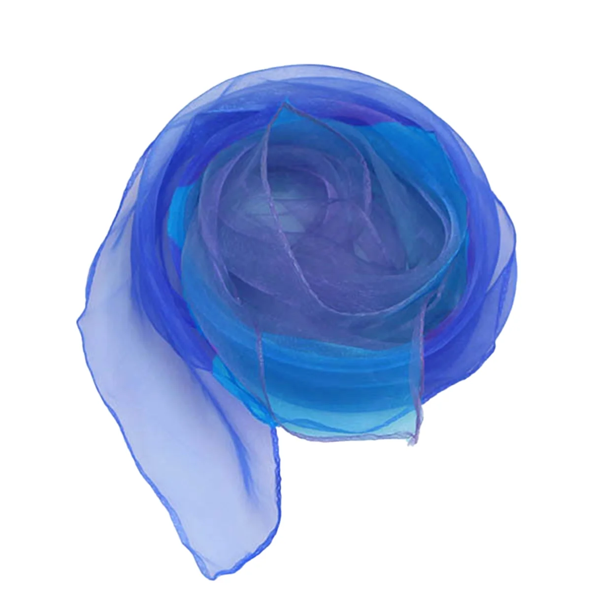 

A96Q-Маленький шарф с сапфировым синим градиентом цвета, танцевальное представление, цветной подарок для детского сада, маленький квадратный шарф