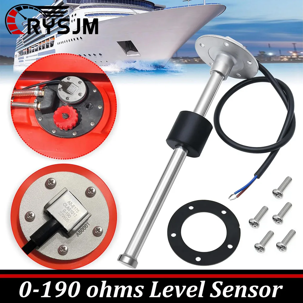 

* 0-190 Ohms Sensor Fuel Water Level Sensor Stainless Steel A5 Level Sensor For Auto Car Boat Tank Indicato Fuel Level Gauge