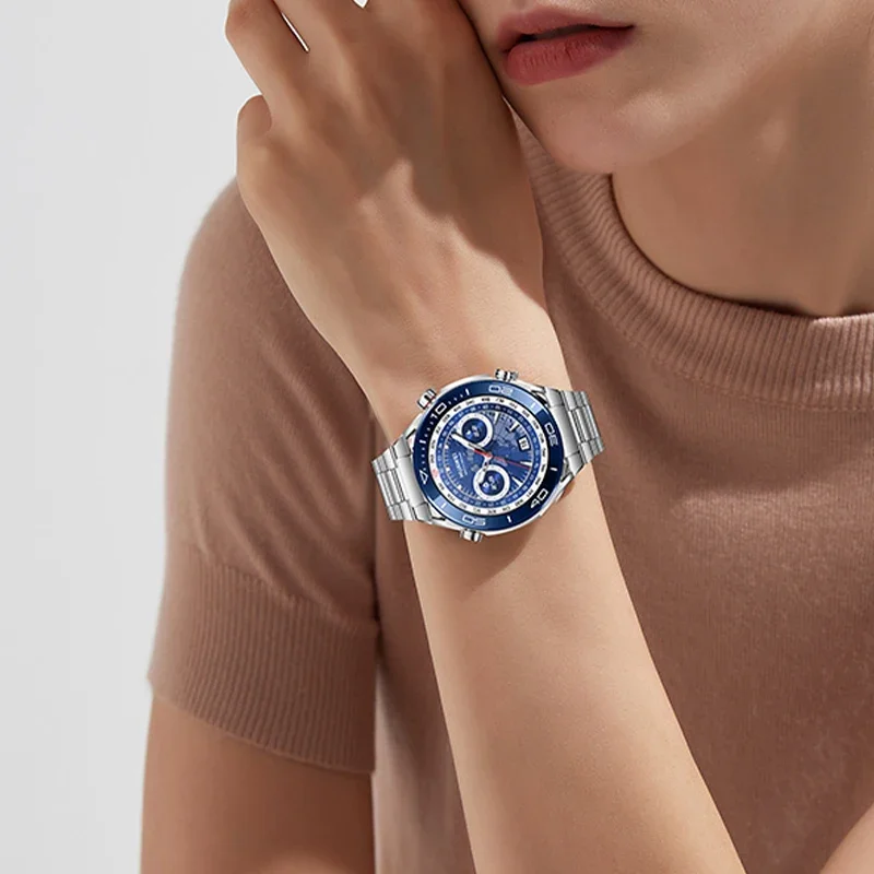 HUAWEI WATCH Ultimate用チタンストラップ、超軽量50gメタル22mm時計