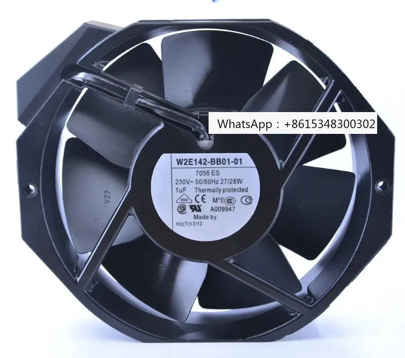 150x172x38mm 230VAC 230CFM 28W 57dBA UPS Power Cabinet Cooling Fan W2E142-BB01-01