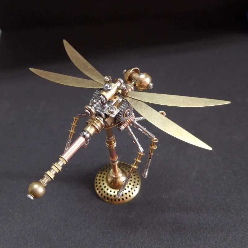 DIY Dragonfly Insects Model Kit Metal Jigsaw Toy Assembly Gifts for Children 3D Puzzles for Kids Adult Toys Puzzle Free Tools