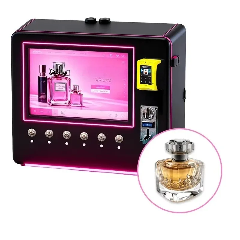 Customized Touch Screen Table Wall-Mounted Perfume Vending Machine with Multiple Payment Options Cloud-Based Management