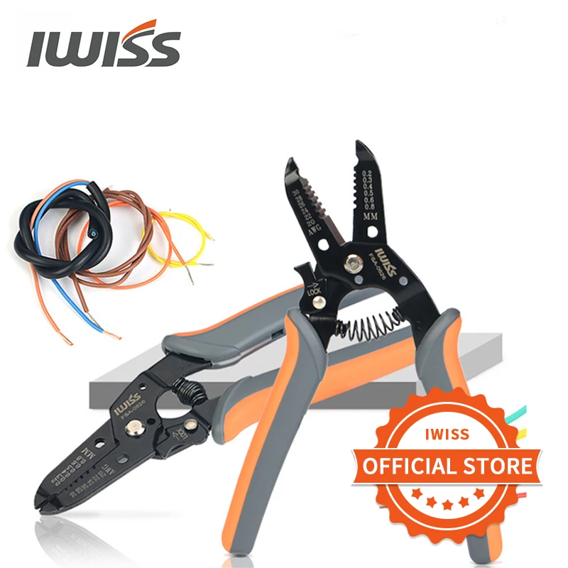iwiss fsa0626 multi ferramenta descascador de fio cortador de fio long nose multi purpose eletricista ferramenta mini alicate de mao 01