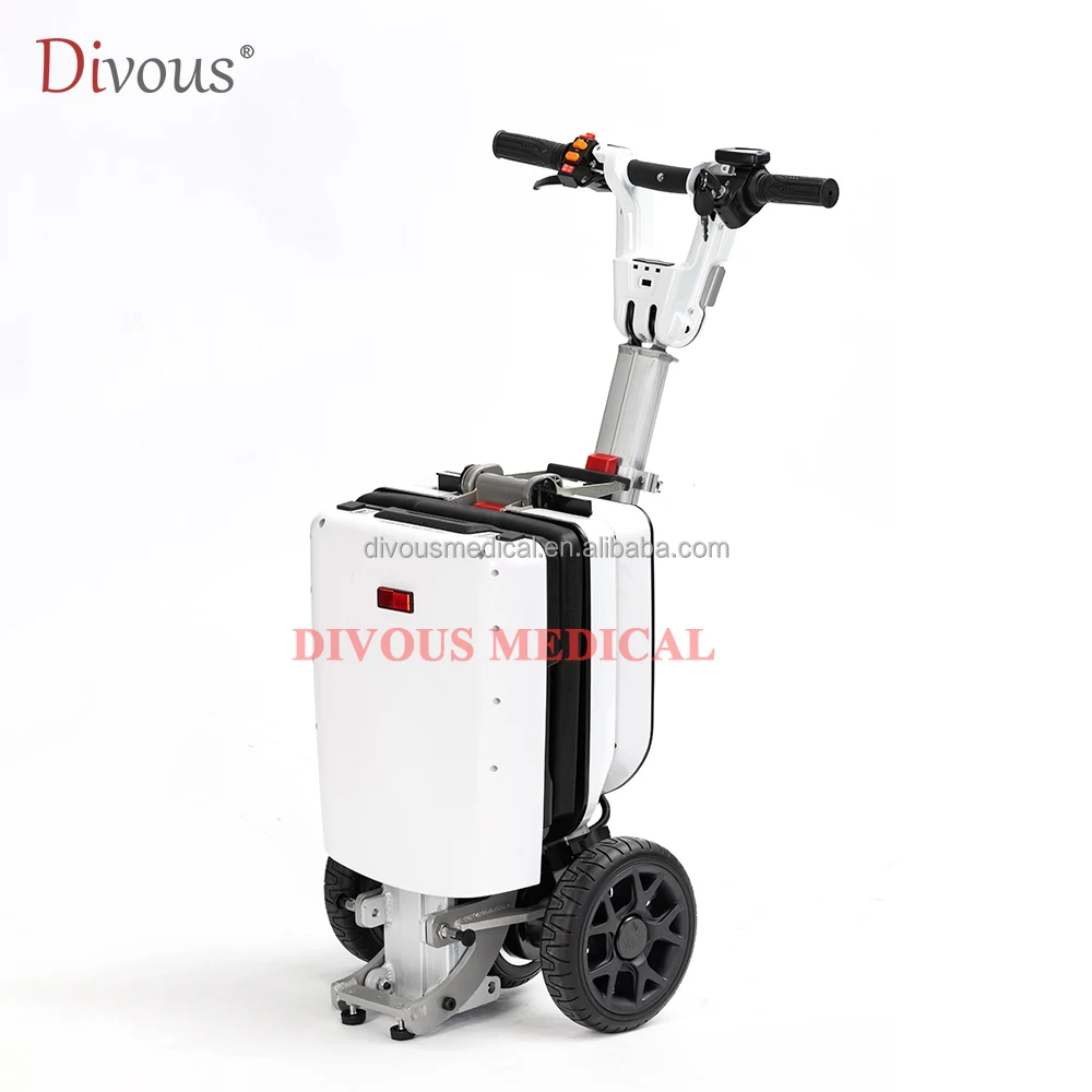 

3-колесный интеллектуальный складной и портативный электрический самокат с литиевой батареей для инвалидов и пожилых людей